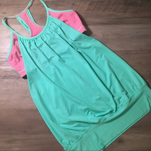 lululemon athletica Tops - Lululemon No Limits Shelf Bra Workout Tank